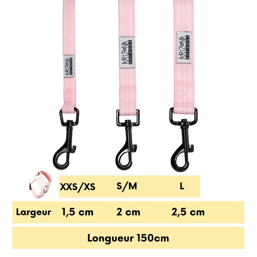 Laisse Nylon pour chien - Marshmallow