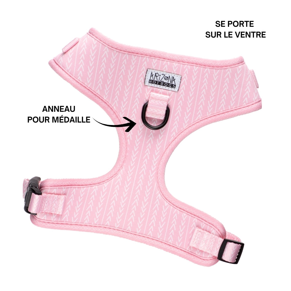 Harnais pour chien en H - Marshmallow