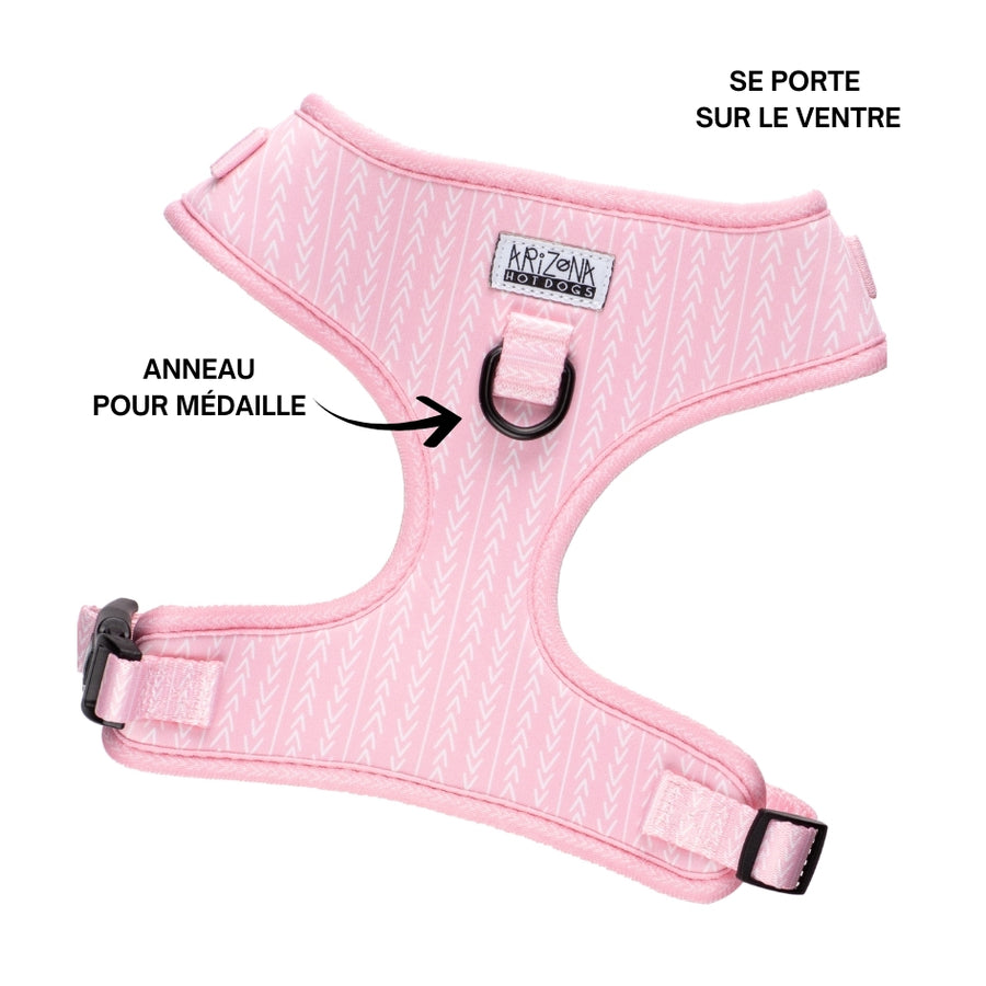 Harnais pour chien en H - Marshmallow