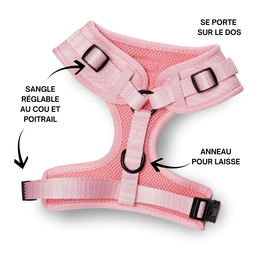Harnais pour chien en H - Marshmallow