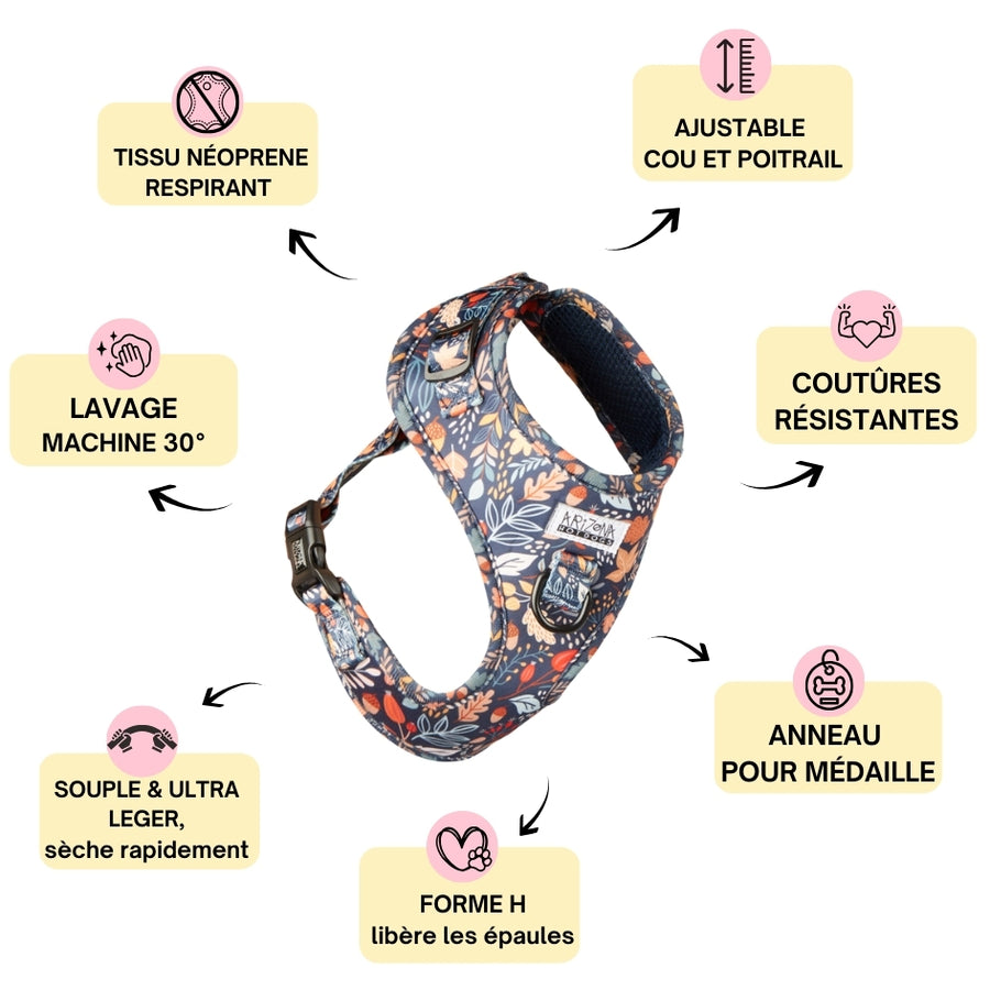 Harnais pour chien en H - Fall in Love