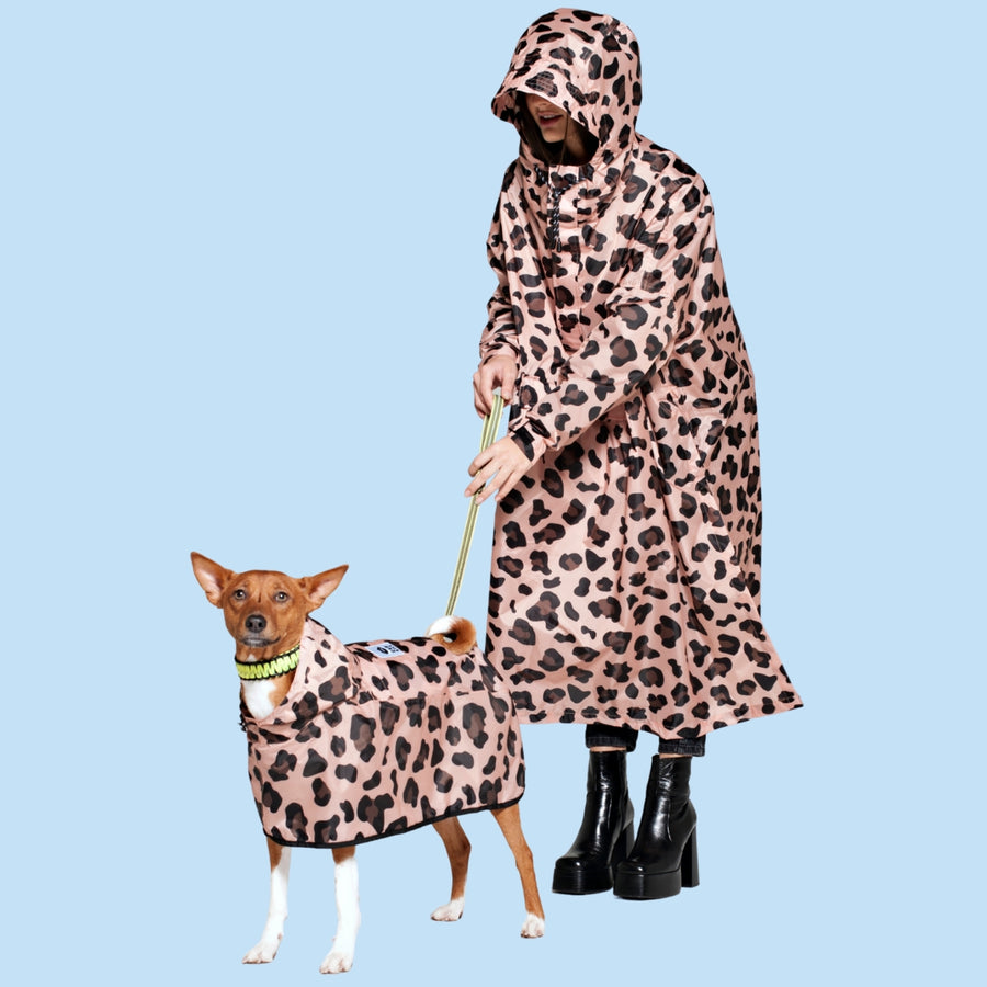 Poncho de Pluie Léopard pour Chien