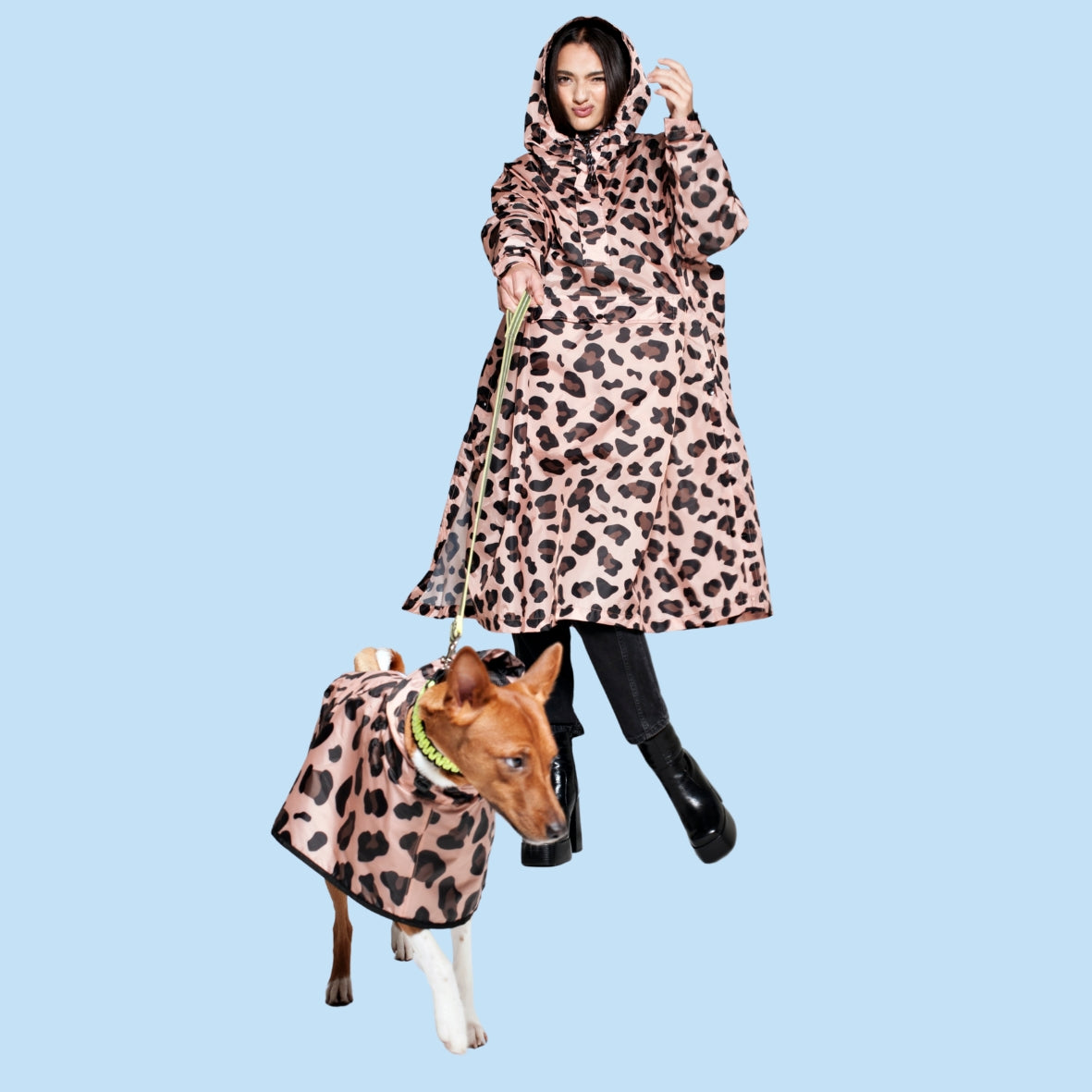 Poncho de Pluie Léopard pour Chien