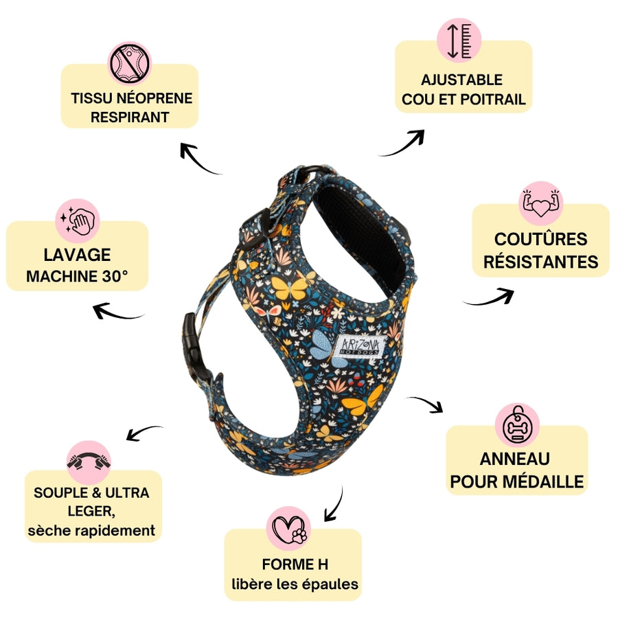 Harnais pour chien en H - Butterfly
