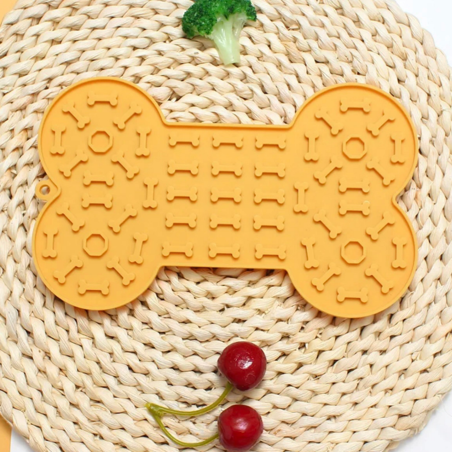 Tapis de Léchage Bones Jaune