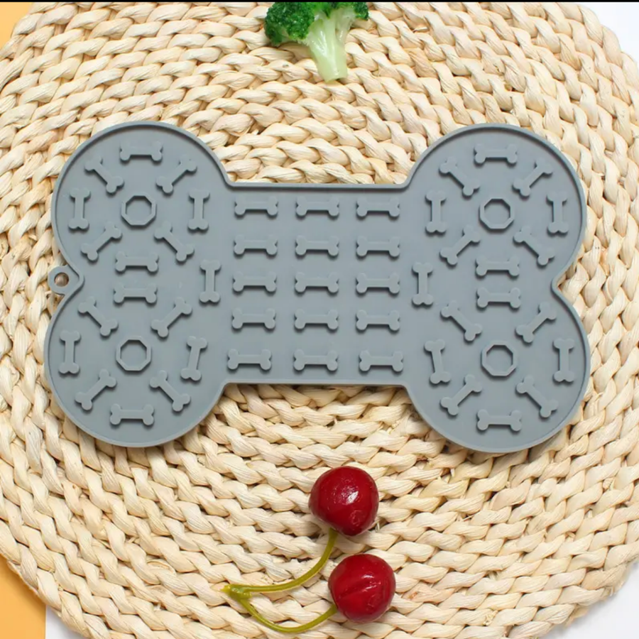 Tapis de Léchage Bones Gris