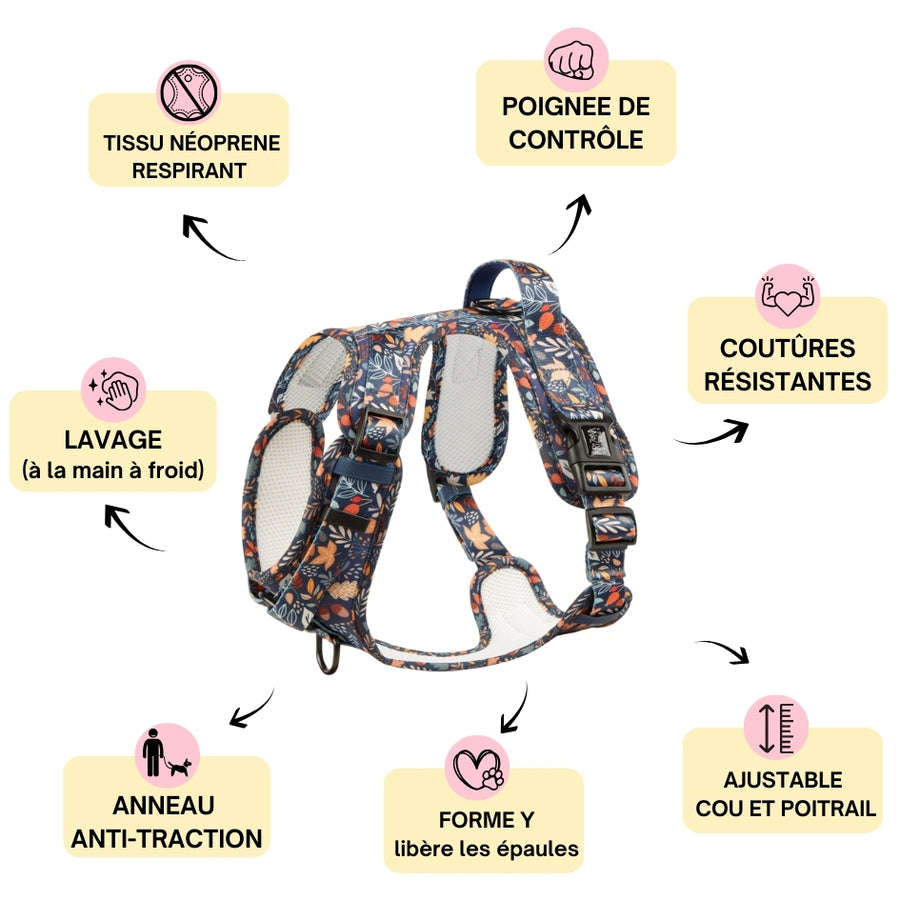 Harnais pour chien anti-traction - Comfy Fall in Love