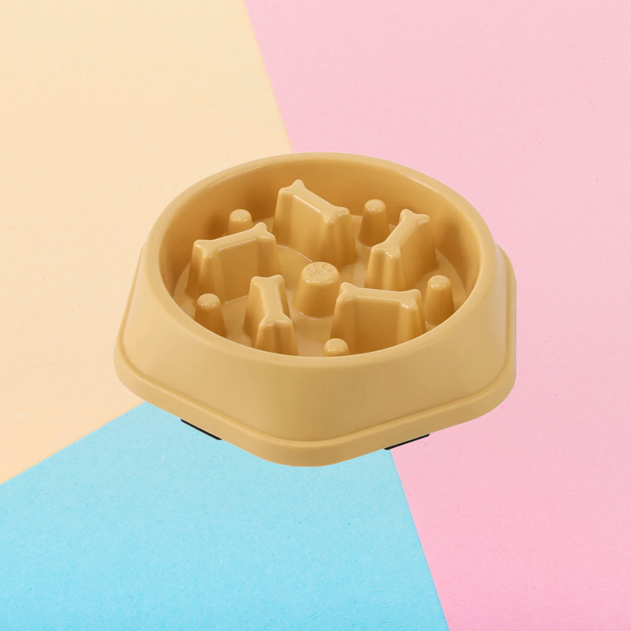 Gamelle Anti-Glouton Nonos Jaune