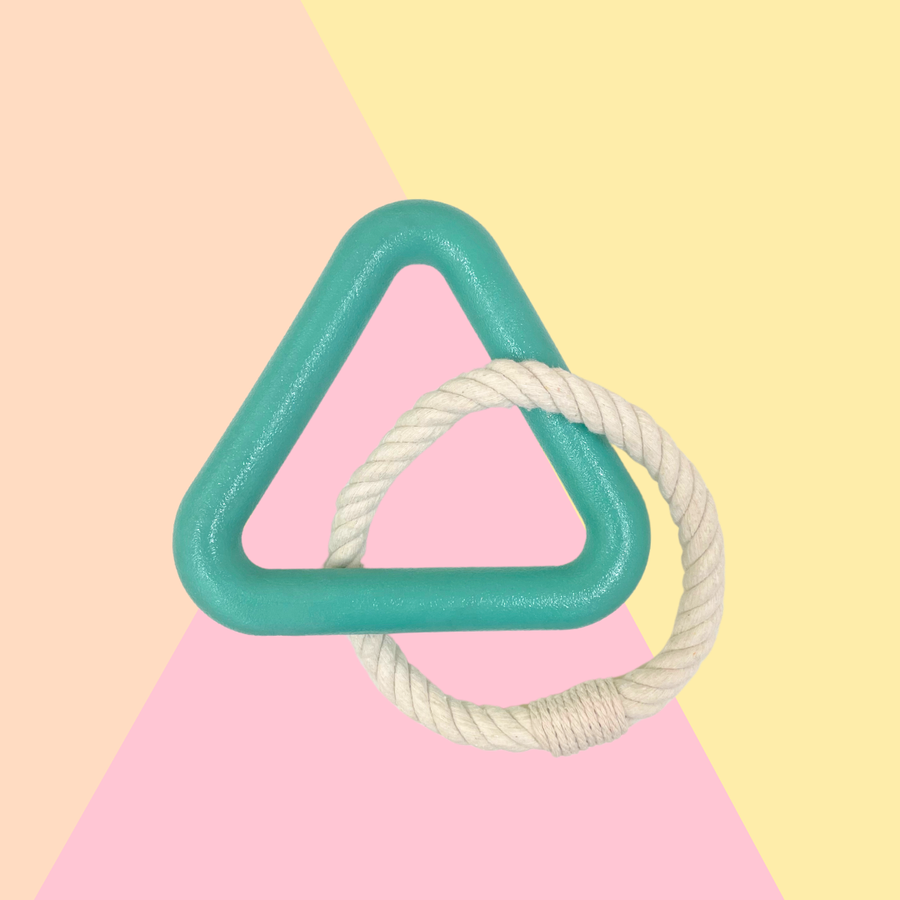 Jouet à mâcher Triangle Turquoise