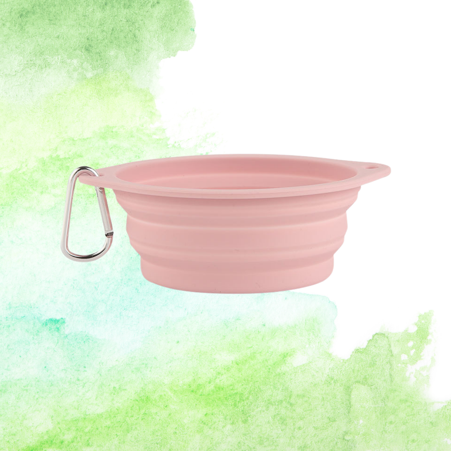 Gamelle Pliable Silicone Rose