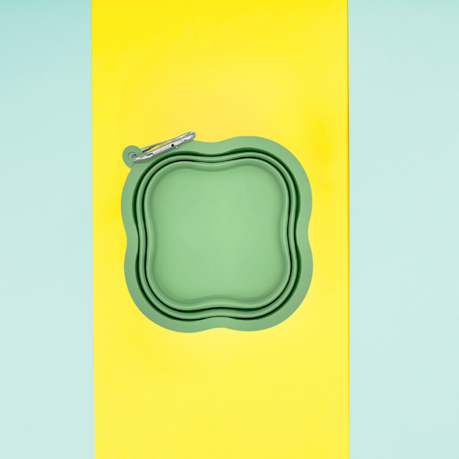 Gamelle Pliable 1L Silicone Verte