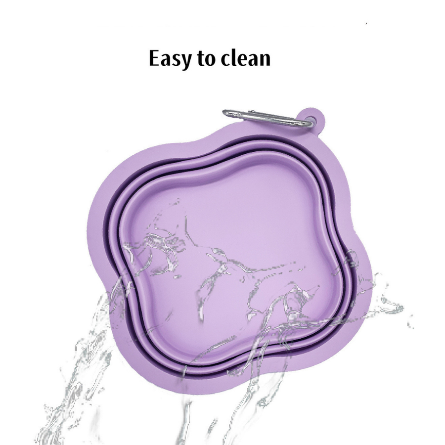 Gamelle Pliable 1L Silicone Rose