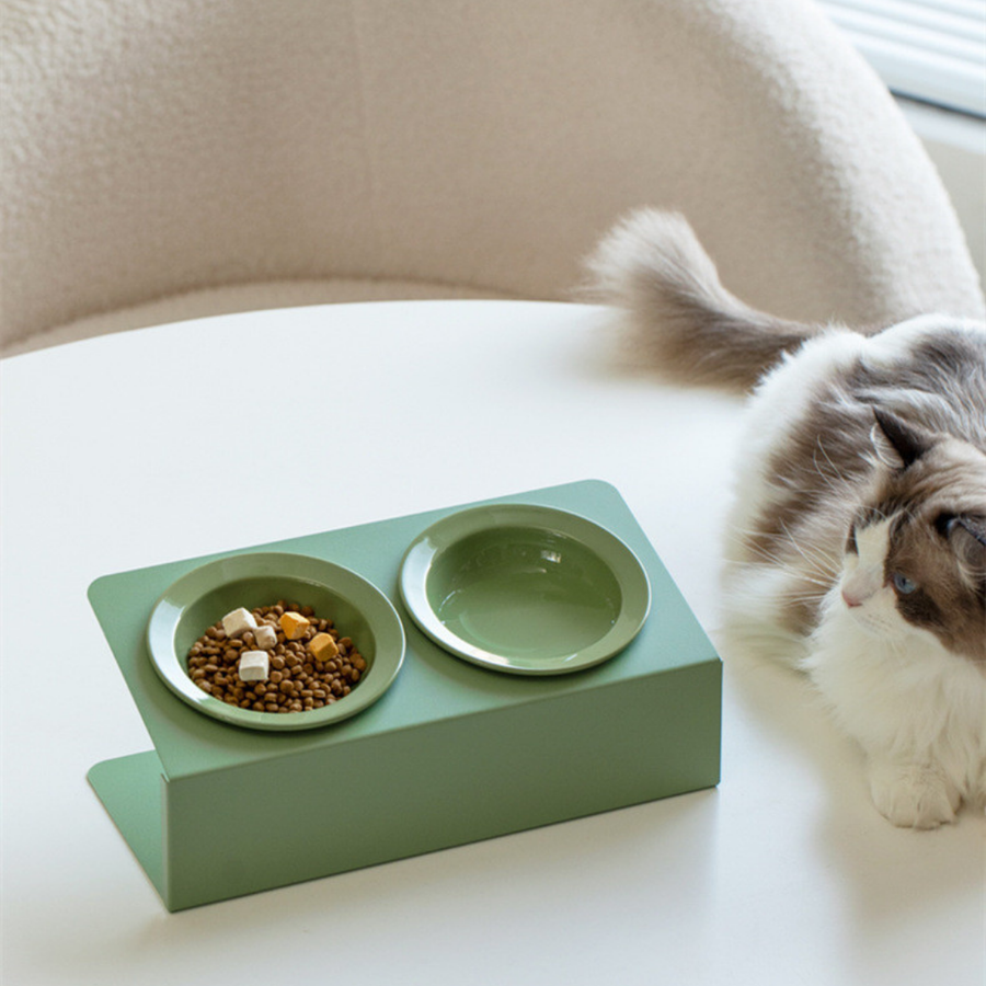 Gamelle Double Surélevée Pistache