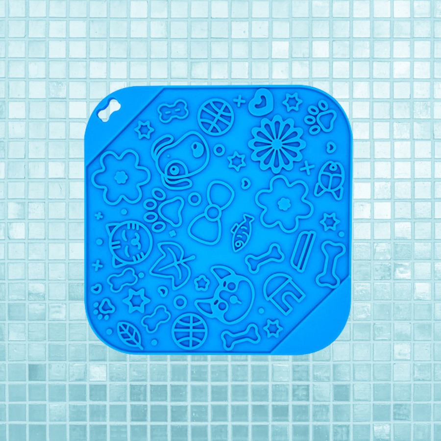 Tapis de Léchage Wouf Bleu