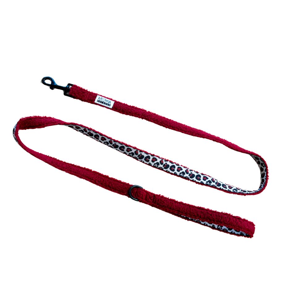 Laisse Nylon pour chien - Teddy Bordeaux