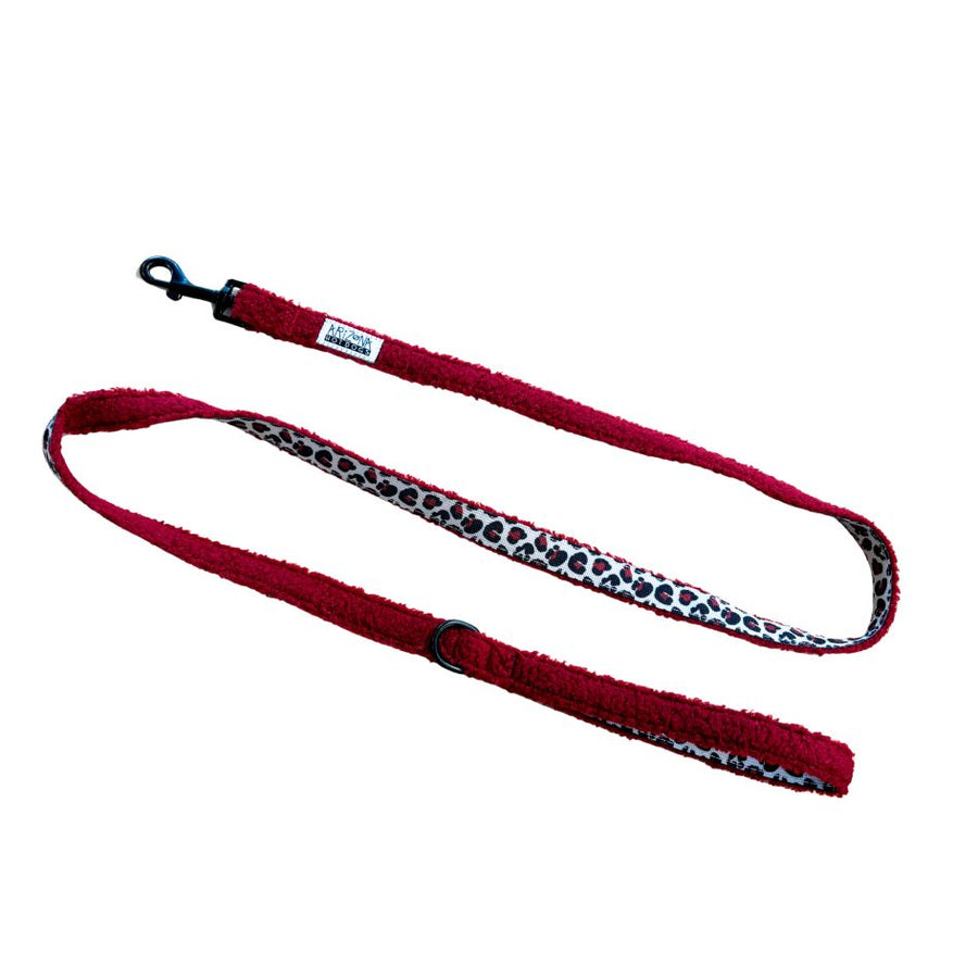 Laisse Nylon pour chien - Teddy Bordeaux