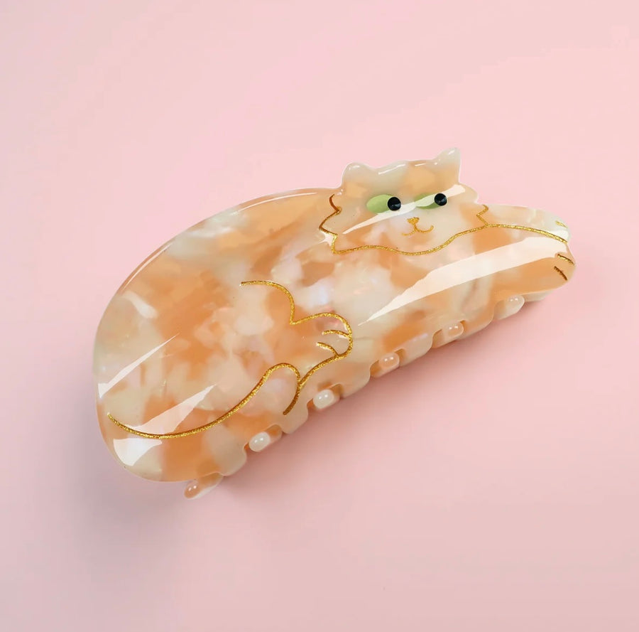 Pince à cheveux Chat Roux