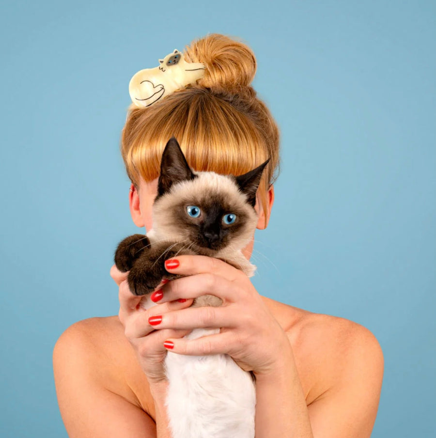 Pince à cheveux Chat Siamois