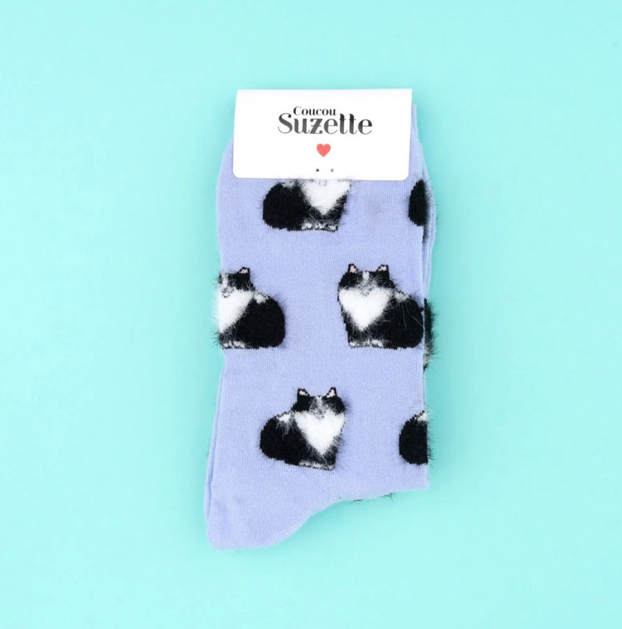 Chaussettes Chat Noir et Blanc