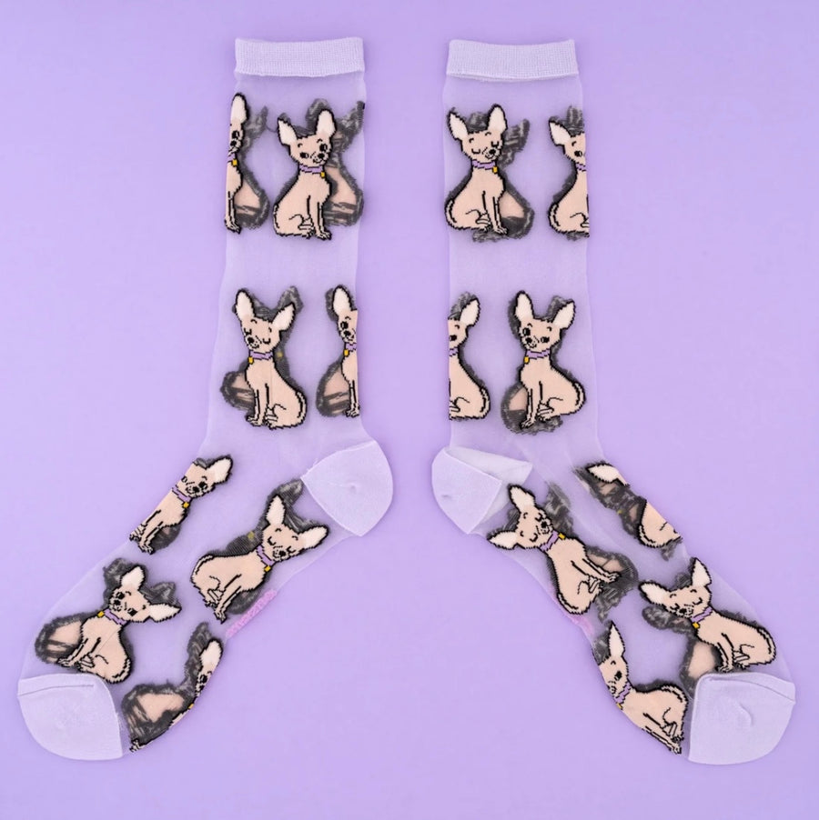 Chaussettes Transparentes Chihuahua