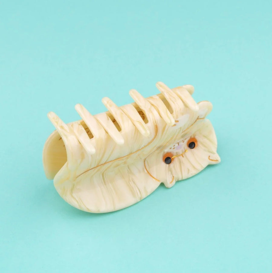 Pince à cheveux Chat Exotic Shorthair Blanc