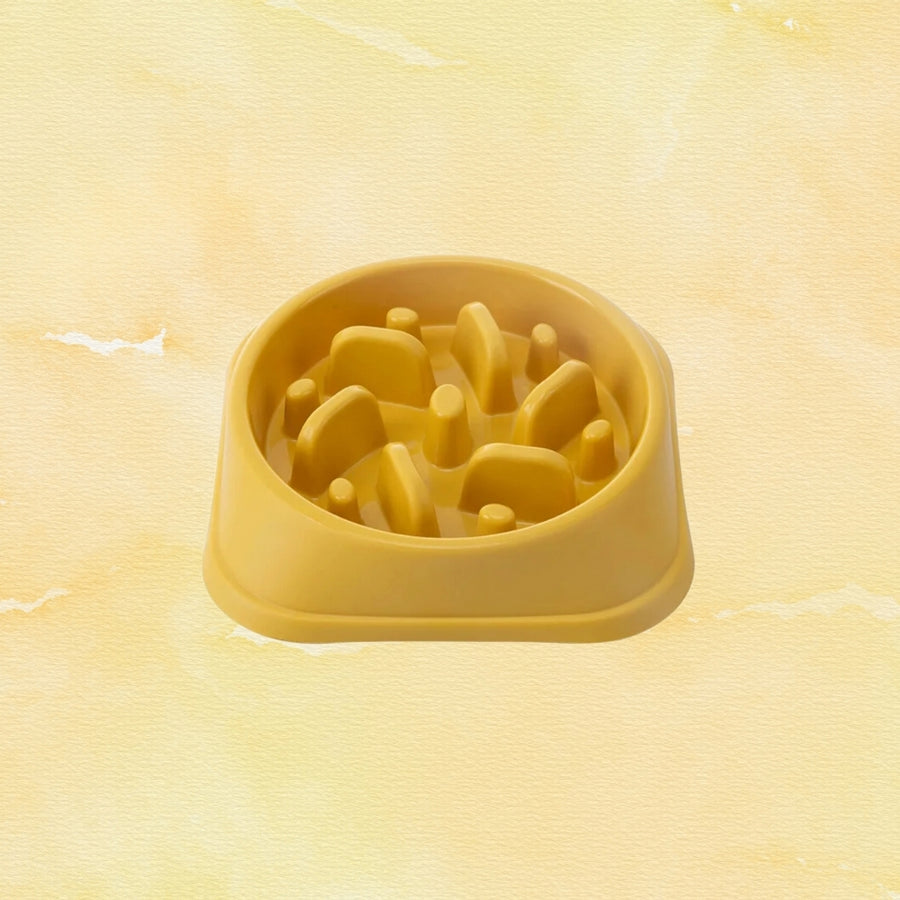 Gamelle Anti-Glouton Jaune