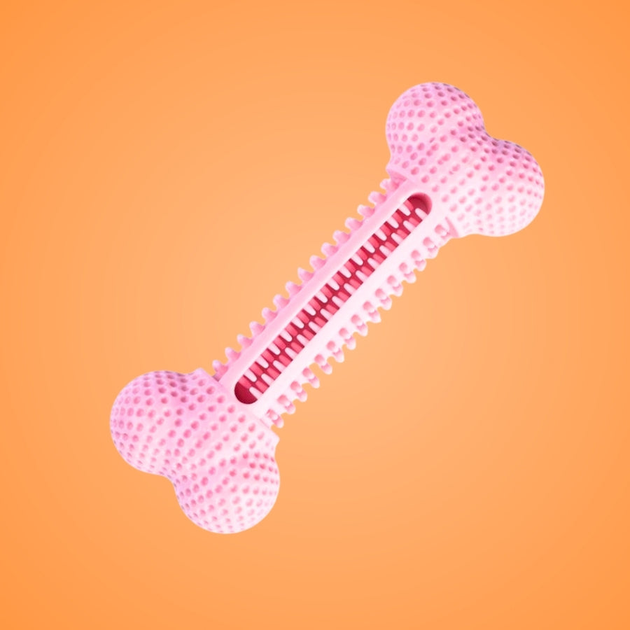 Jouet à mâcher os rose