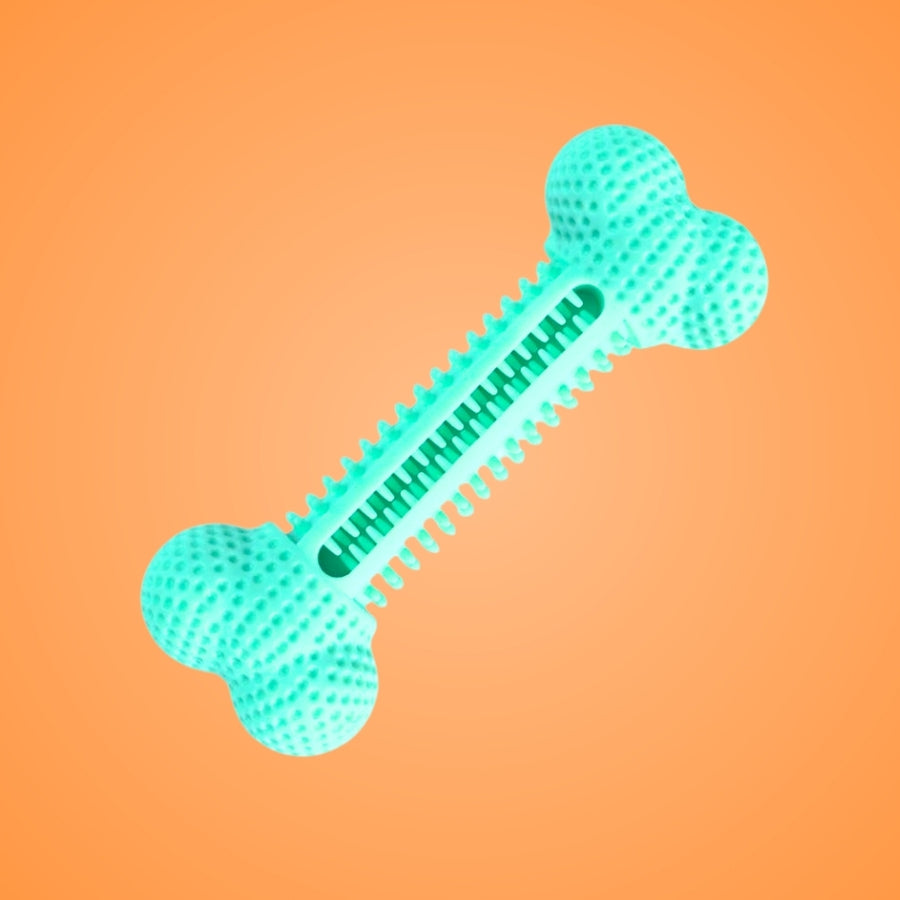 Jouet à mâcher os turquoise