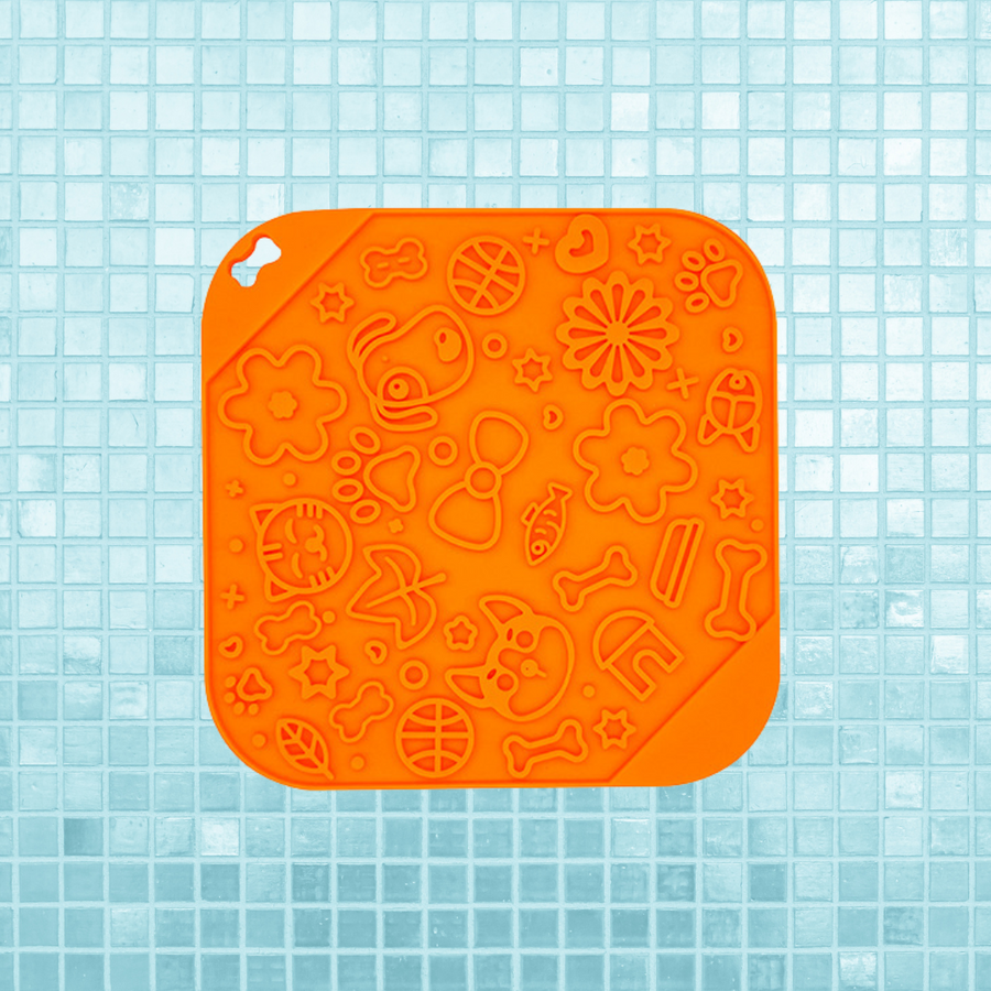 Tapis de Léchage Wouf Orange