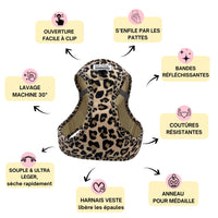 Thumbnail for Harnais Step-In Léopard