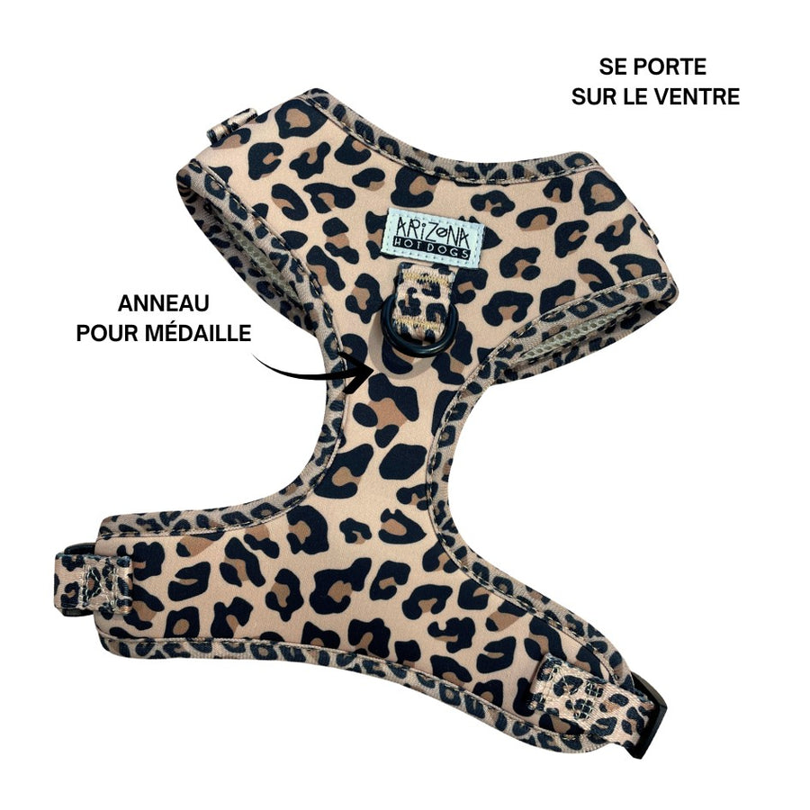 Harnais pour chien en H - Léopard