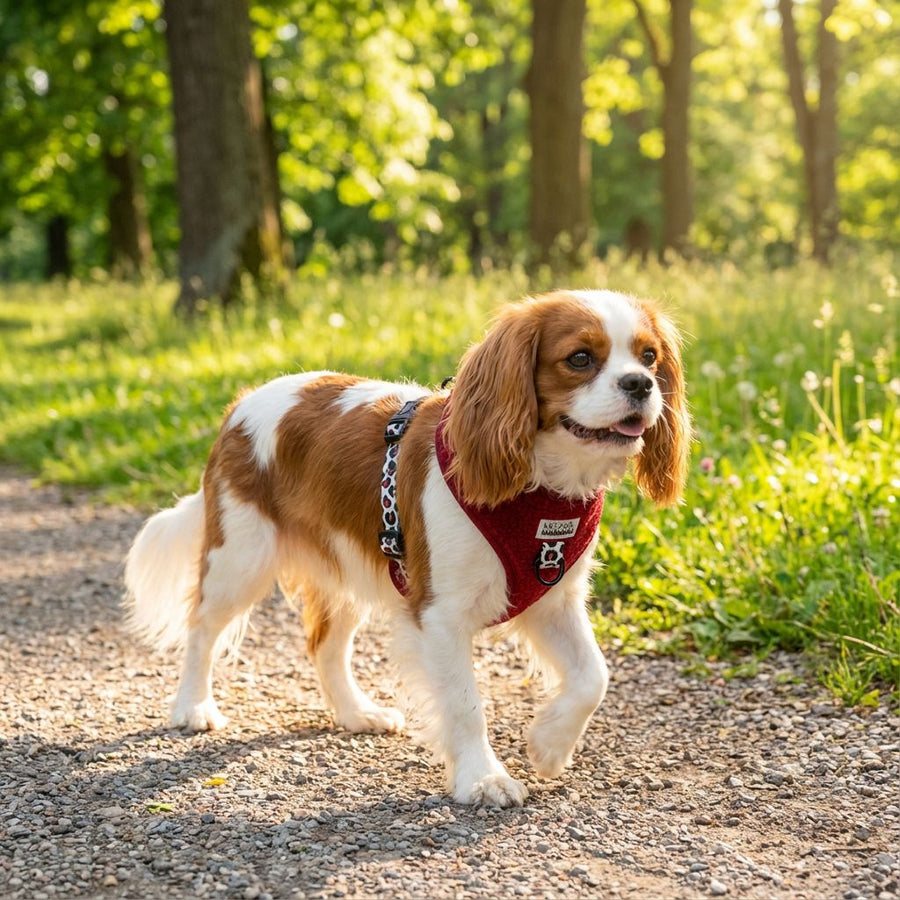 Harnais pour chien en H - Teddy Bordeaux
