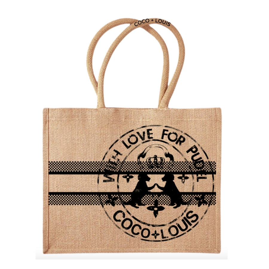 Shopper "J'adore" – Caniche Marron
