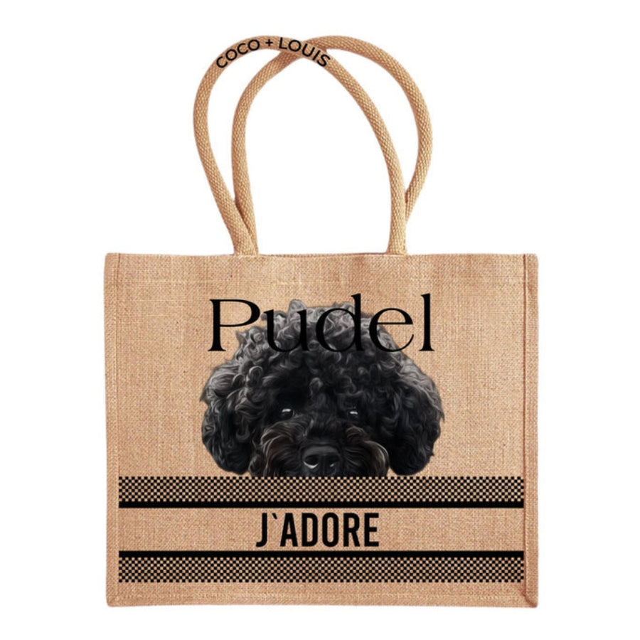 Shopper "J'adore" – Caniche Noir
