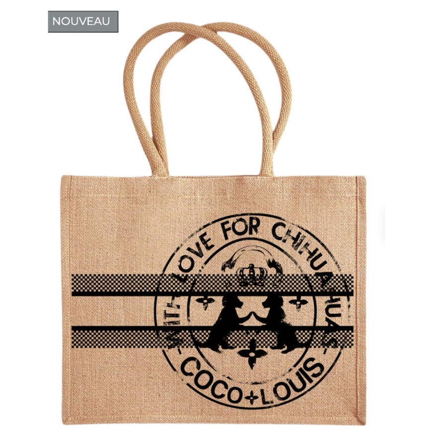 Shopper "J'adore" – Chihuahua Black & Tan