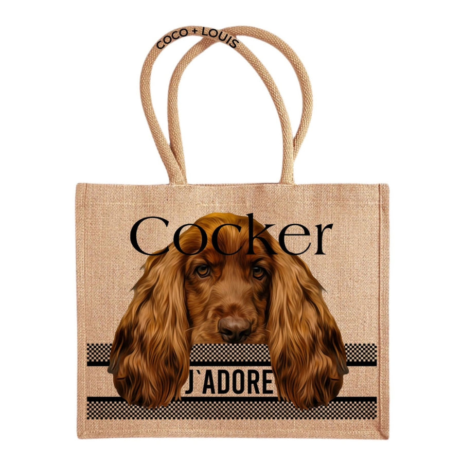 Shopper "J'adore" – Cocker Spaniel