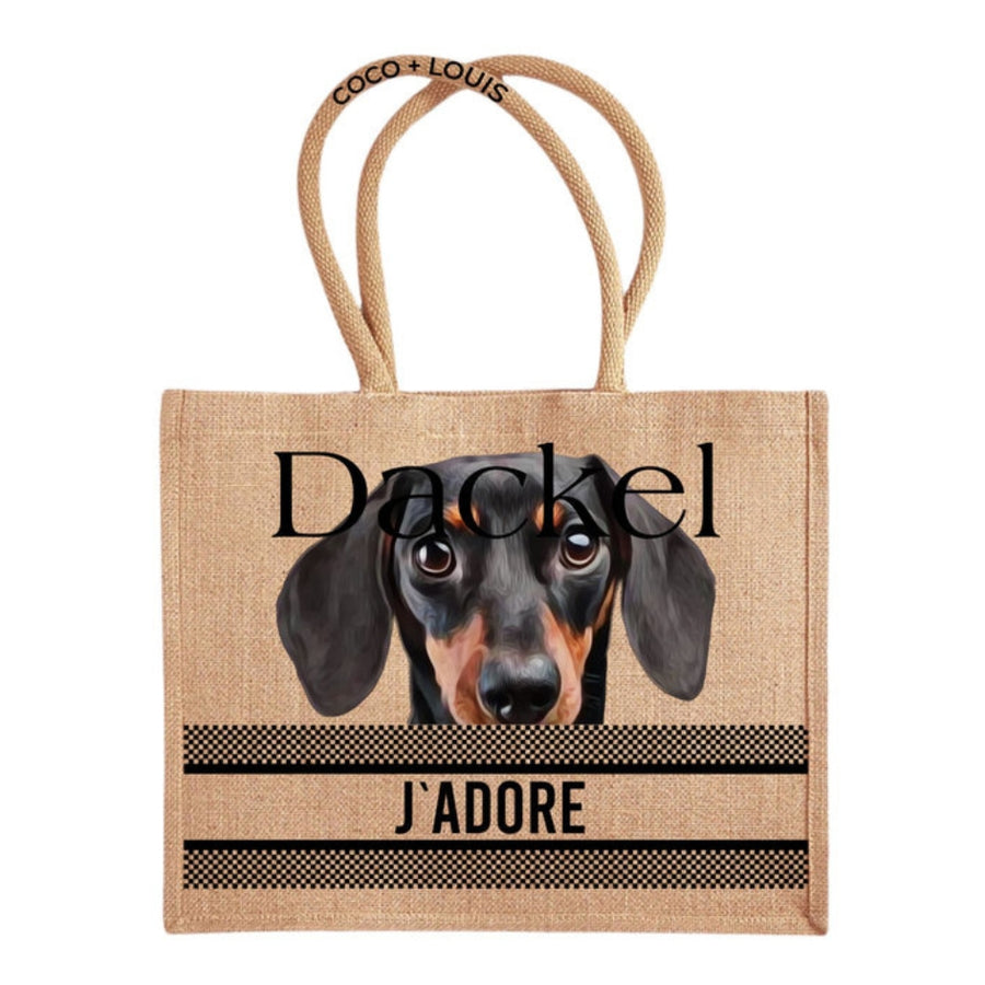 Shopper "J'adore" – Teckel Poils Ras