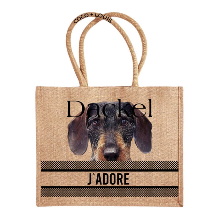 Shopper "J'adore" – Teckel Poils Durs