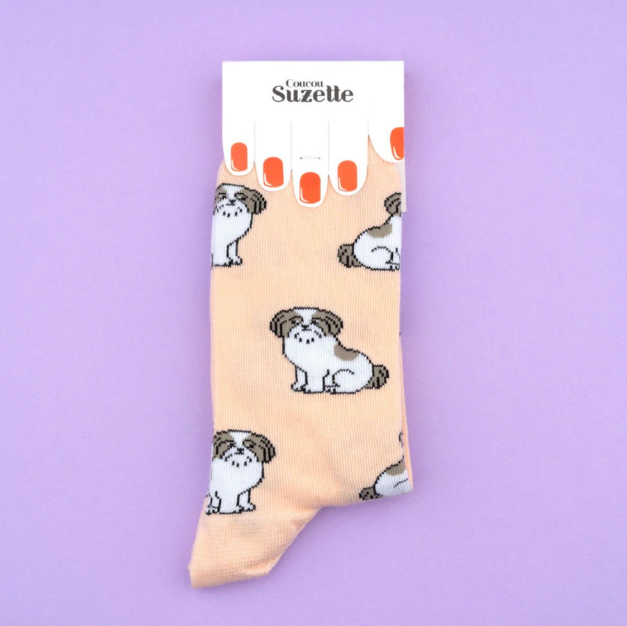Chaussettes Shih tzu